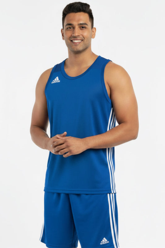 Men's ADIDAS Blue Mesh Tank Top Shirt