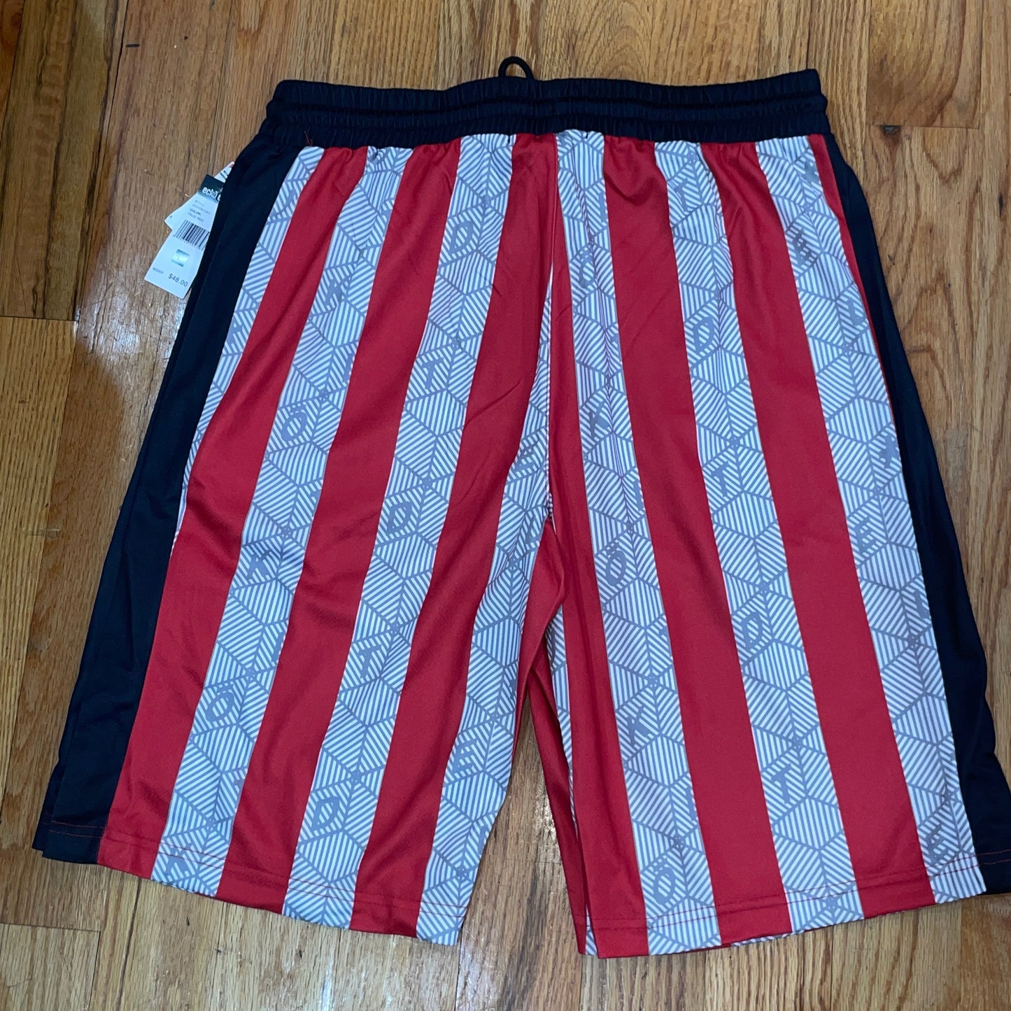 Men's Ecko Unltd.  Mesh Shorts Red White Black Rhino Graphic