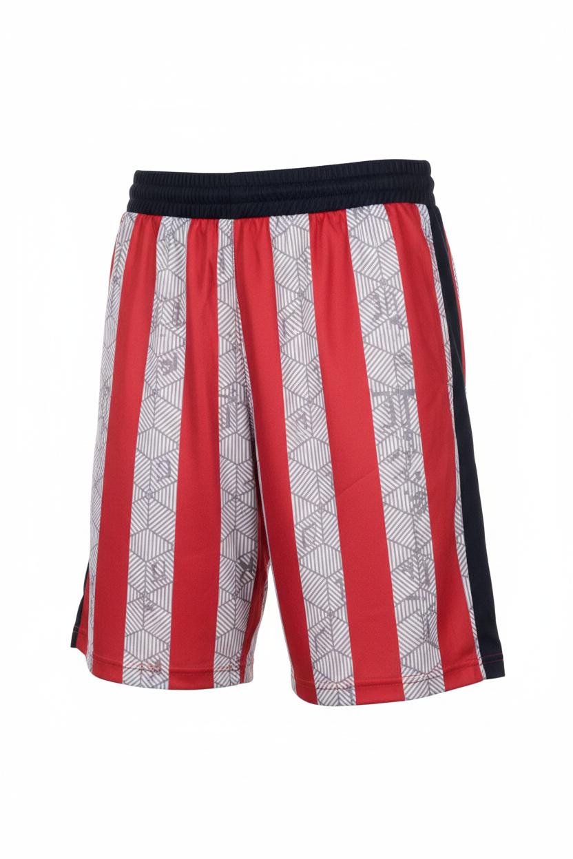 Men's Ecko Unltd.  Mesh Shorts Red White Black Rhino Graphic