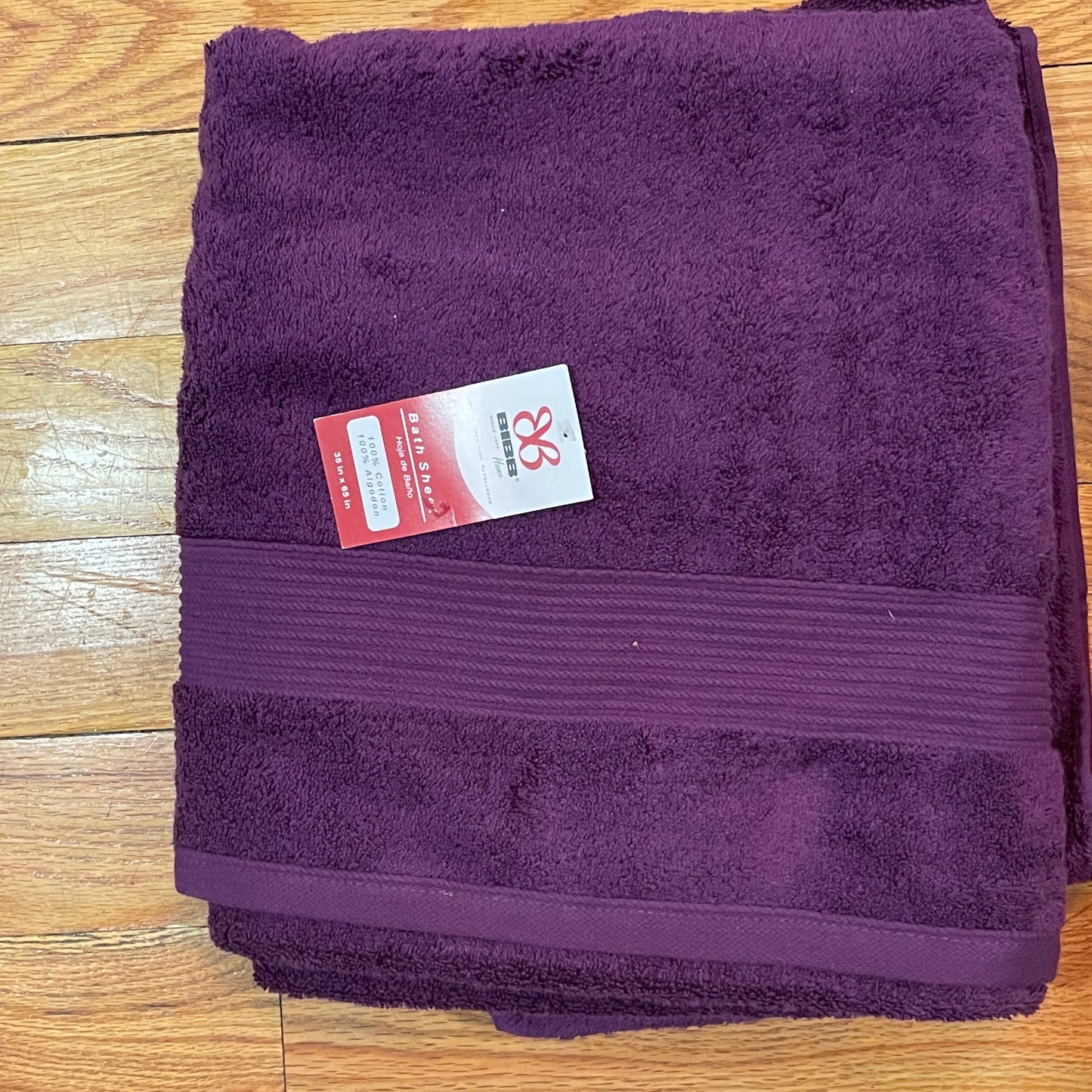Solid color 36" W x 65" 100% cotton  XL Oversized EXTRA-LARGE Towel Bath Sheets