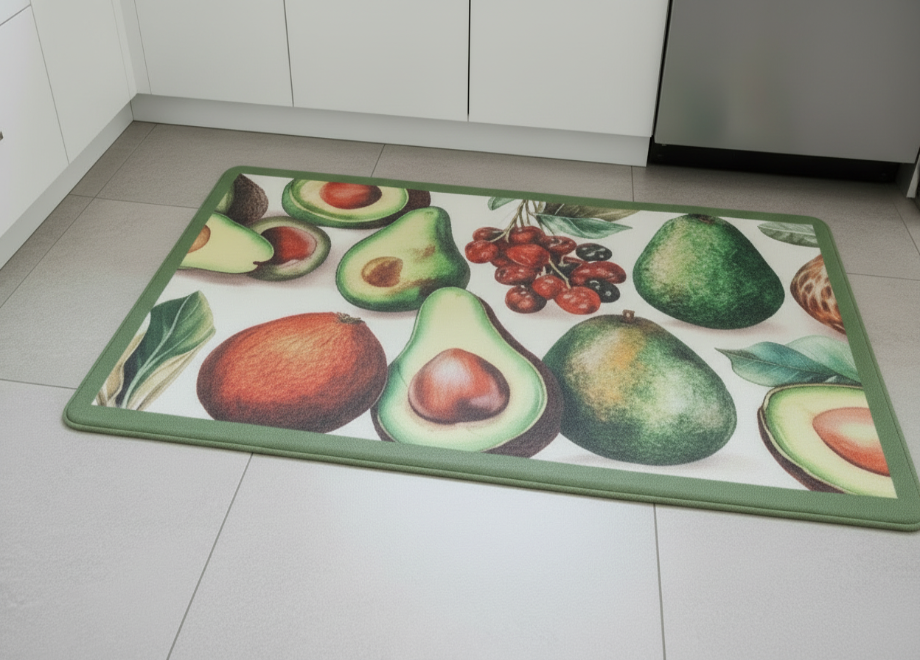 Kitchen Rug Mat  Oil & Slip Resistant/ Water Repellent 18 x 30 PEAR Green