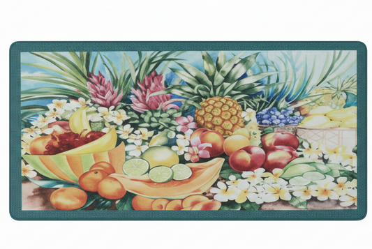 Kitchen Rug Mat  Oil & Slip Resistant/ Water Repellent TROPICAL FRUIT