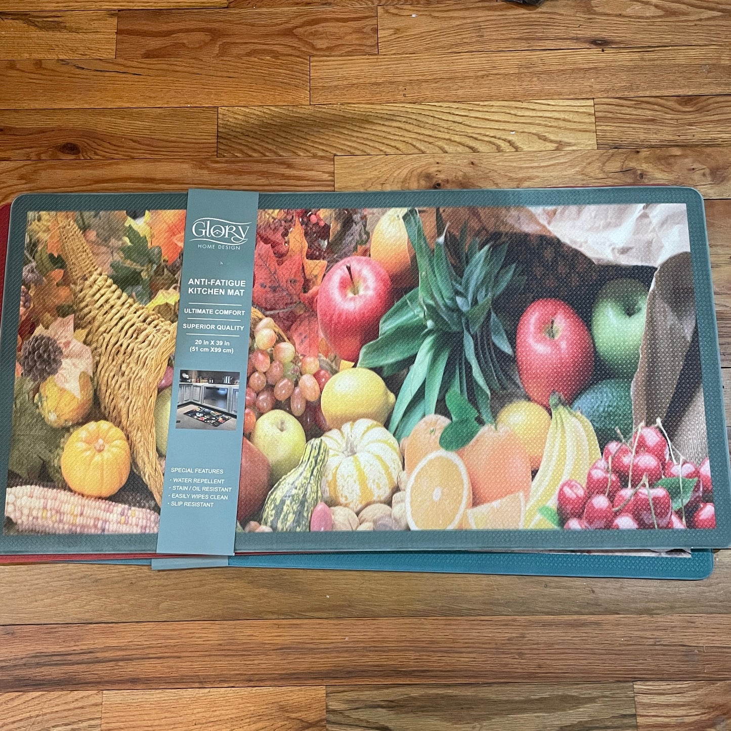 Kitchen Rug Mat  Oil & Slip Resistant/ Water Repellent 20 x 39 FRUITS