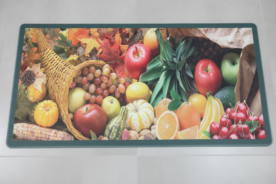 Kitchen Rug Mat  Oil & Slip Resistant/ Water Repellent 20 x 39 FRUITS