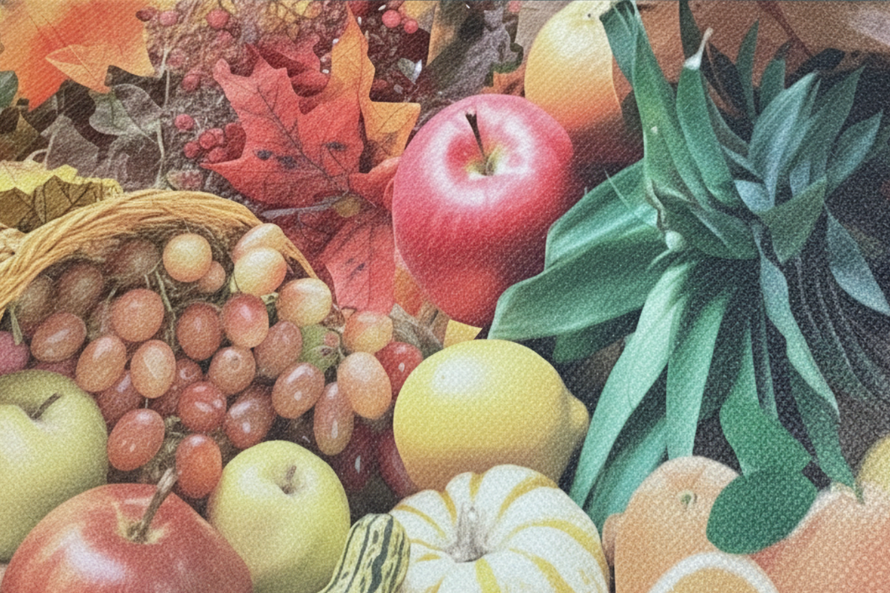 Kitchen Rug Mat  Oil & Slip Resistant/ Water Repellent 20 x 39 FRUITS