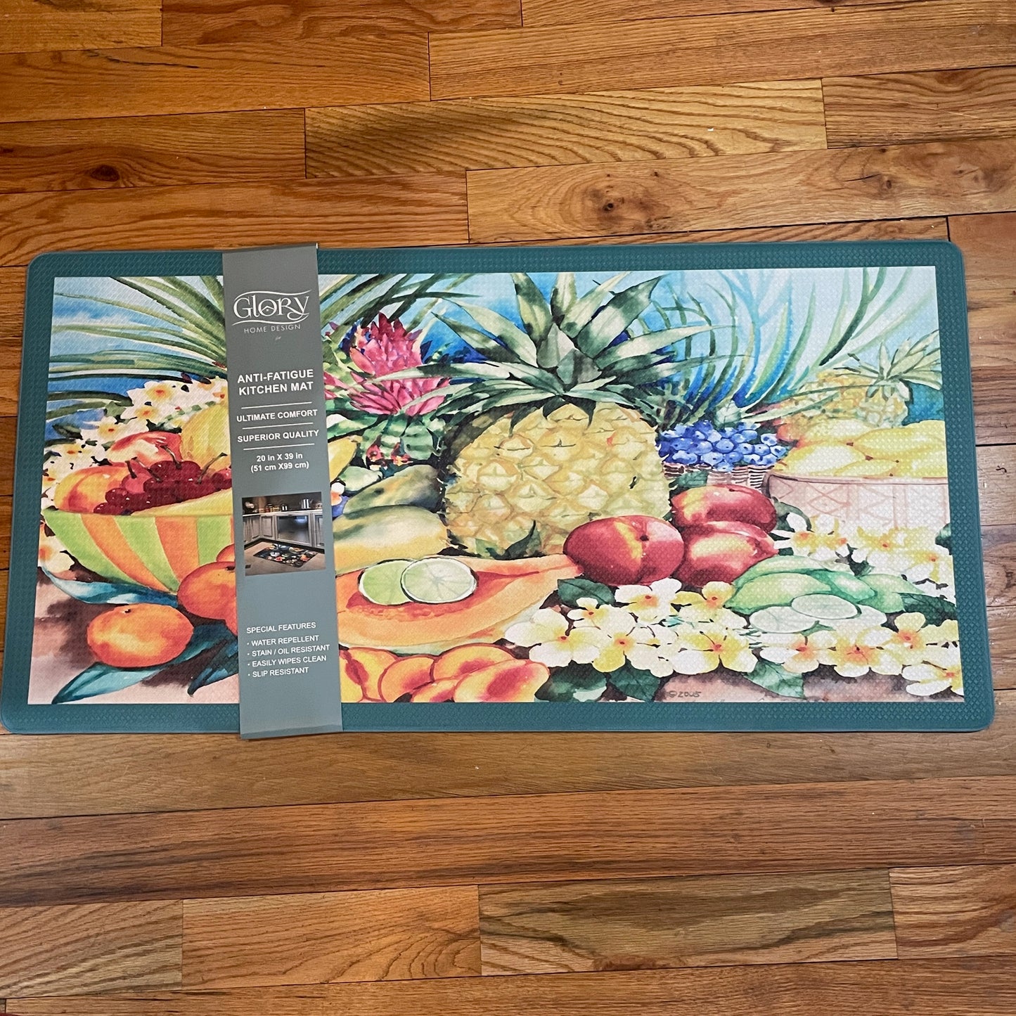 Kitchen Rug Mat  Oil & Slip Resistant/ Water Repellent TROPICAL FRUIT