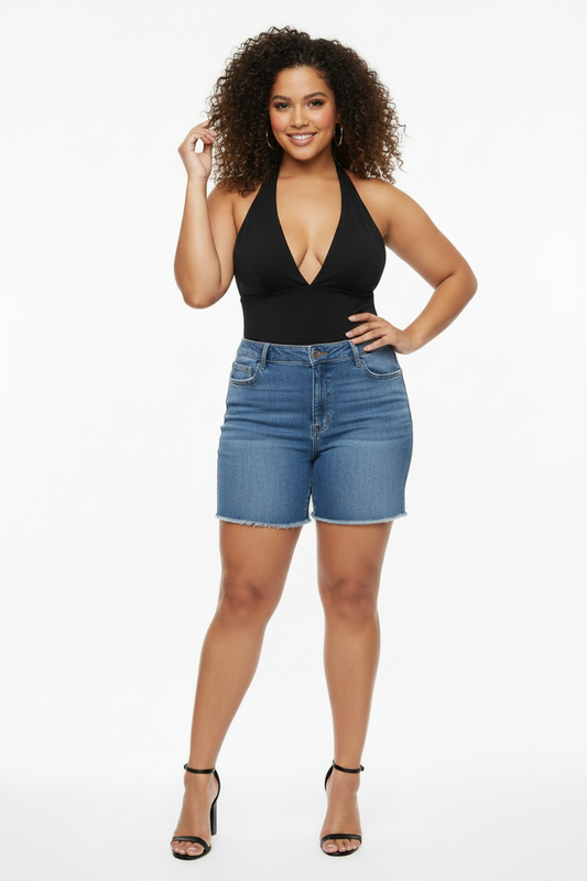 Women's PLUS Jessica Simpson High Rise Ivy Bermuda Shorts