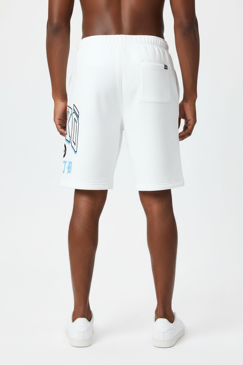 Men's Ecko Untld 10-Inch Powerblend Fleece Shorts WHITE