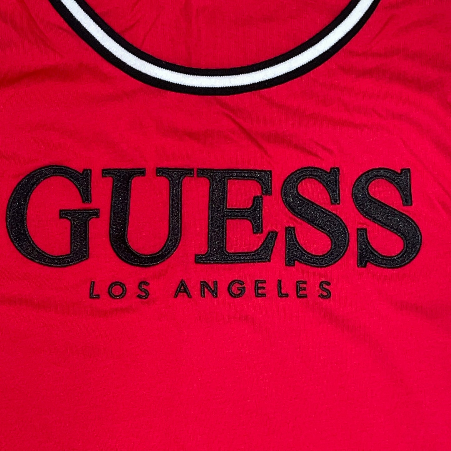 Men's GUESS Kirk Ringer  Embroidered Logo Tank Top NAVY BLUE
