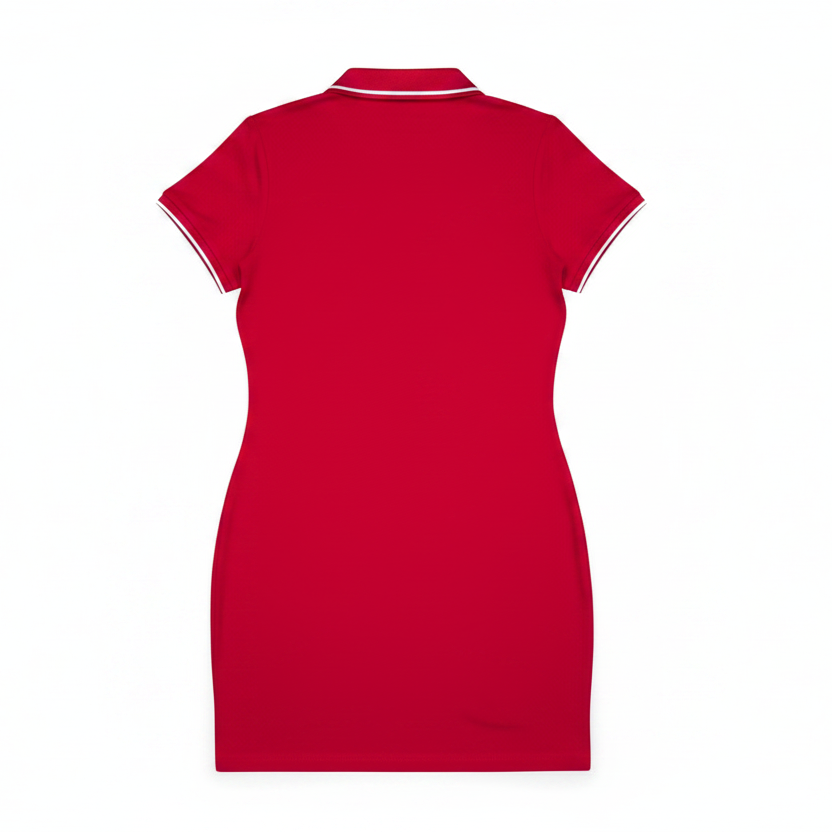 Women's Tommy Hilfiger White Trim  Polo Sleeve Shirt Dress
