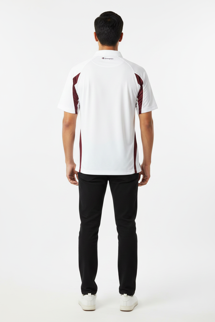 Champion men's Mesh  Insert Color Stripe polo shirt S