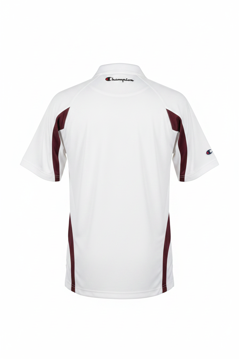 Men's Champion  Mesh  Insert Color Jersey Mesh Stripe polo shirt