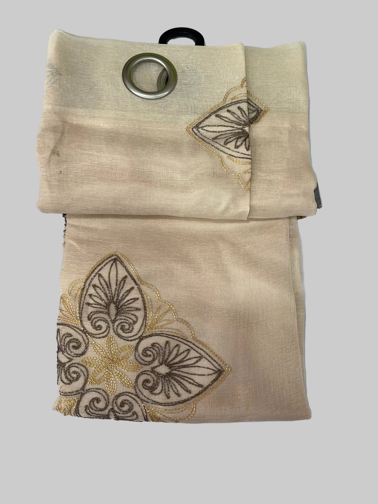 DOREEN Embroidery Grommet Panel with Attached Backing