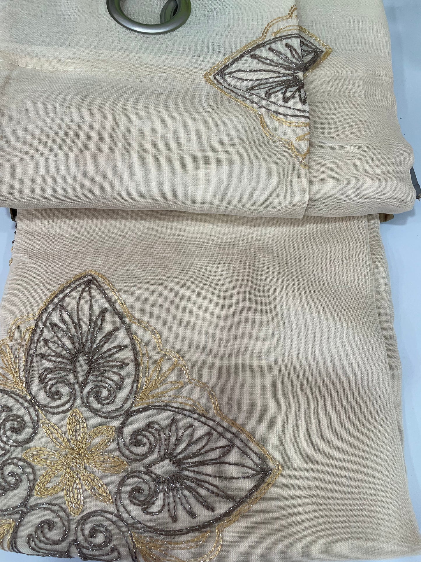 DOREEN Embroidery Grommet Panel with Attached Backing
