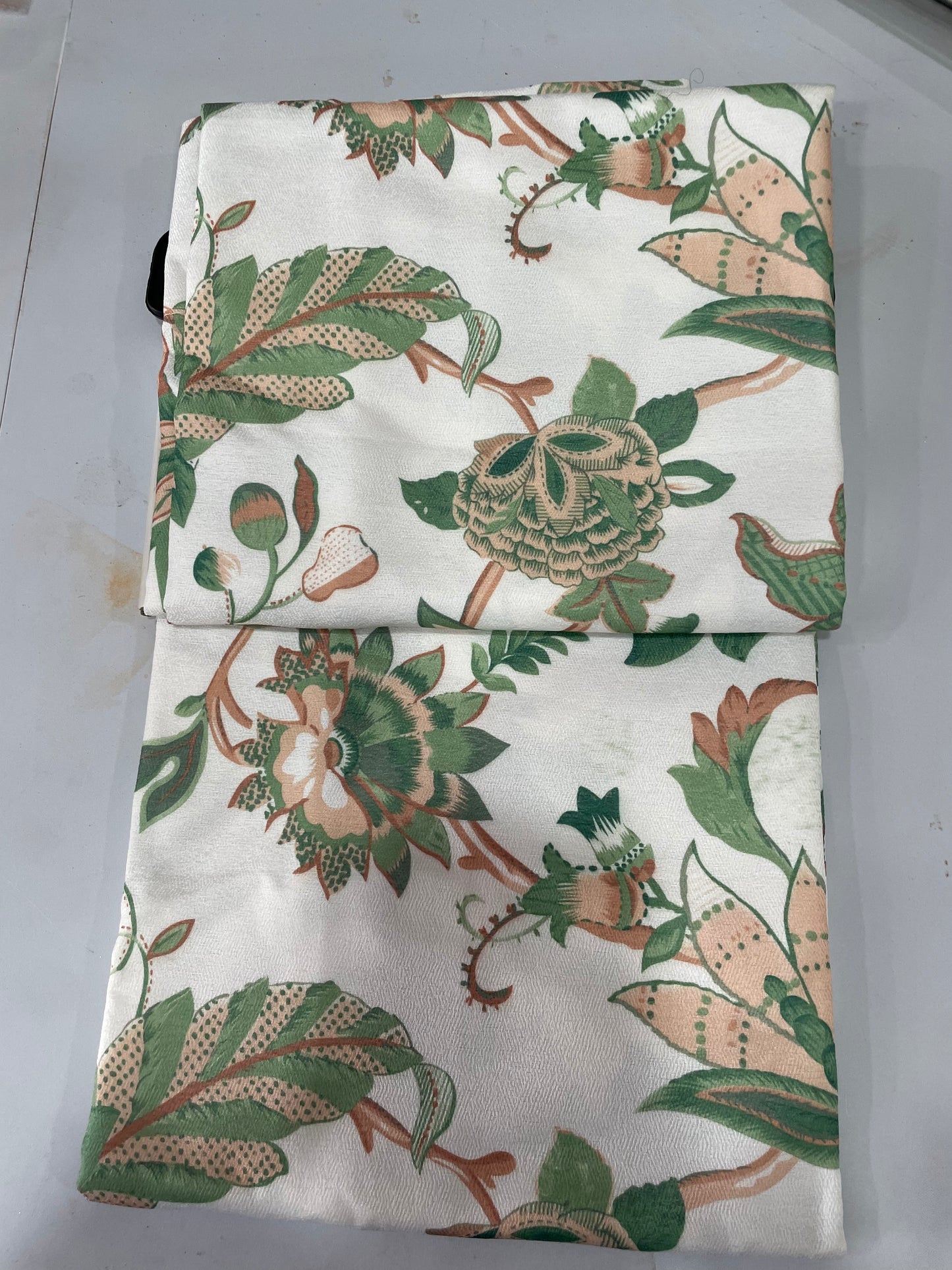 NEW HEATHER SAGE   Jacquard patterned curtain drapes