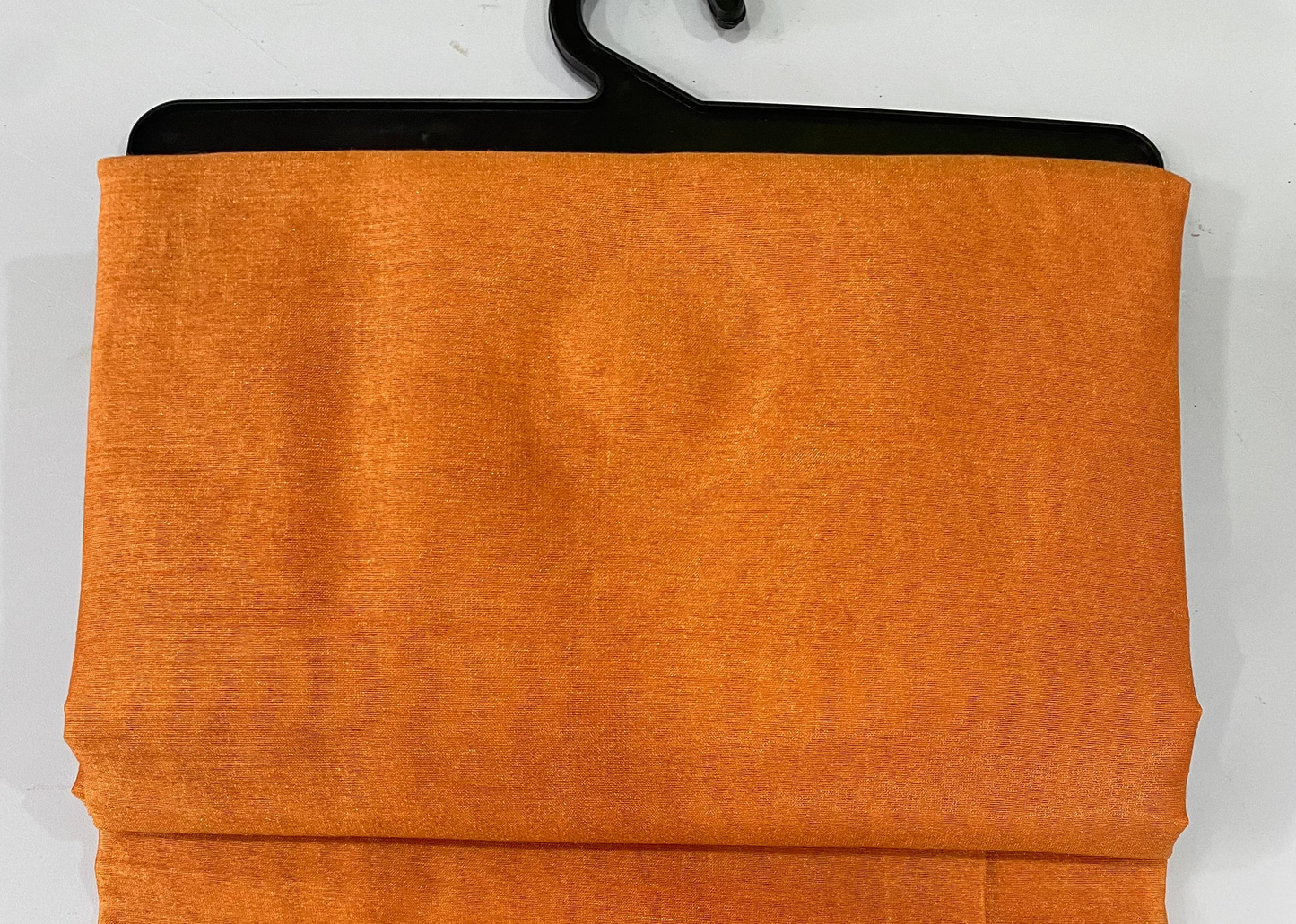 NEW CHRISTINA ORANGE Semi Sheer Faux Slik Solid Panel