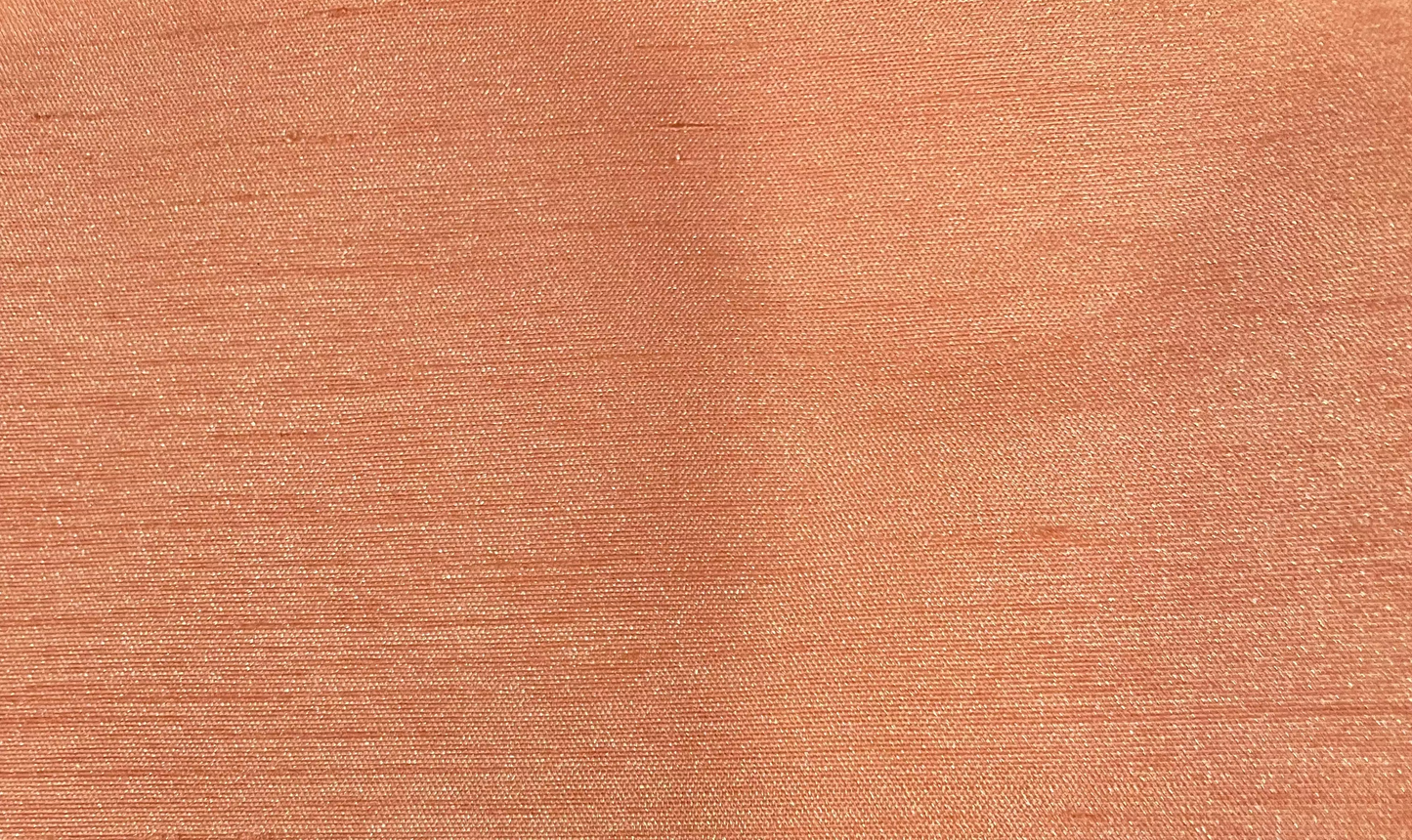 NEW CHRISTINA PEACH  Semi Sheer Faux Slik Solid Panel