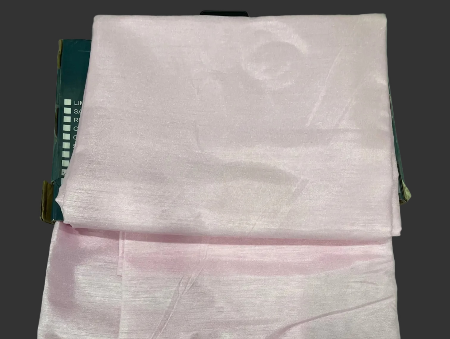 NEW CHRISTINA LT PINK Semi Sheer Faux Slik Solid Panel