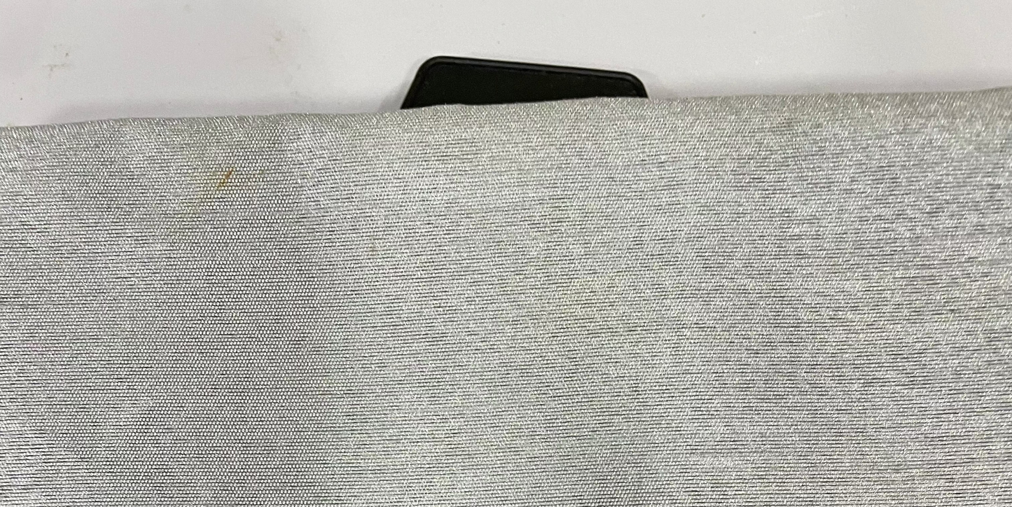 NEW CHRISTINA SILVER  Semi Sheer Faux Slik Solid Panel
