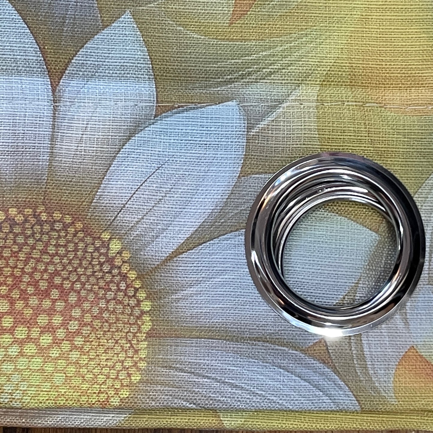 HEATHER SUNFLOWER YELLOW Printed Grommet Panel Curtain