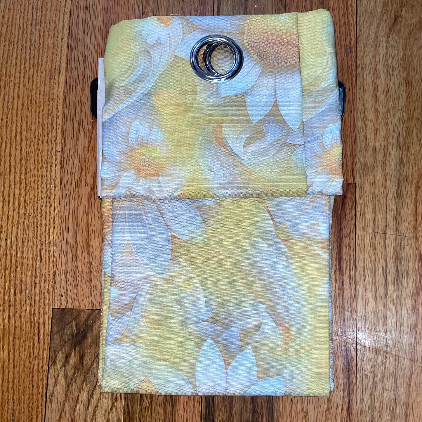 HEATHER SUNFLOWER YELLOW Printed Grommet Panel Curtain