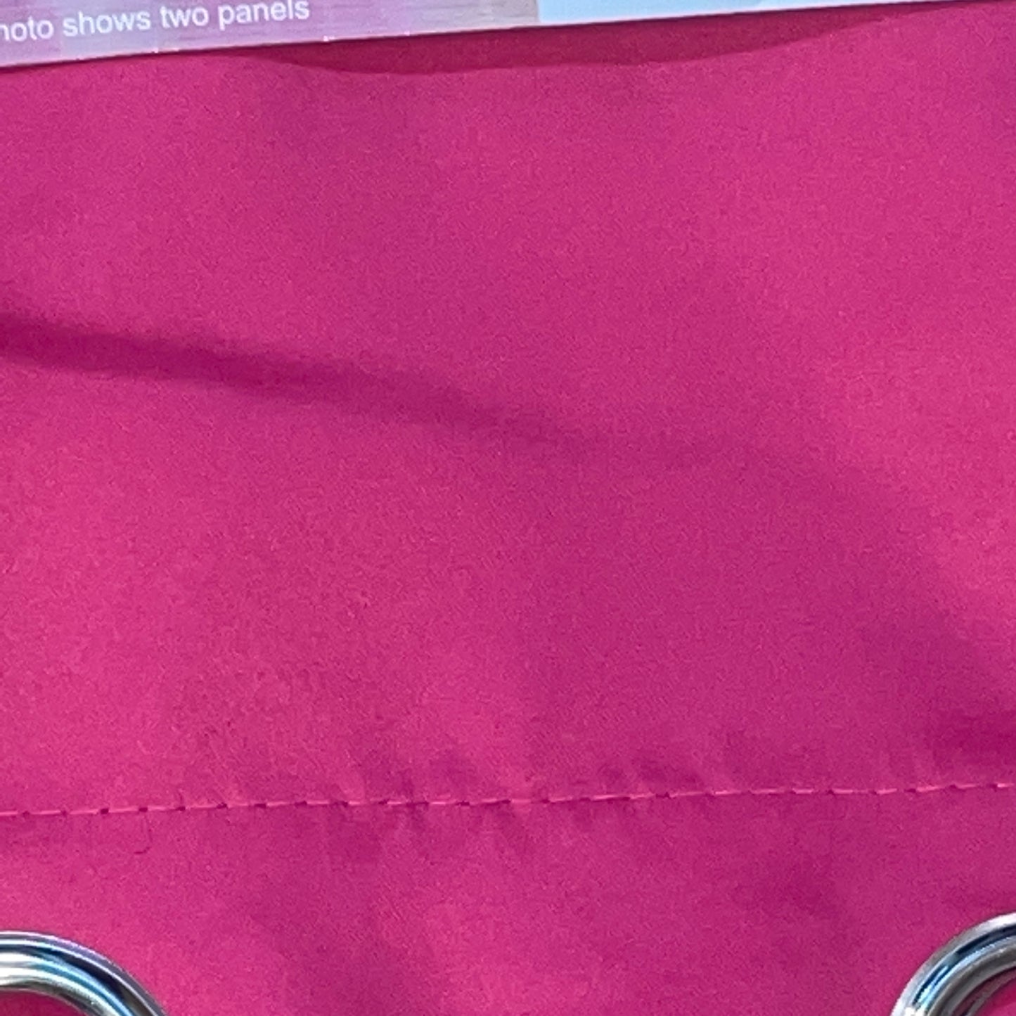 PEYTON FUSHIA DK PINK  Solid Black out  Grommet Panel