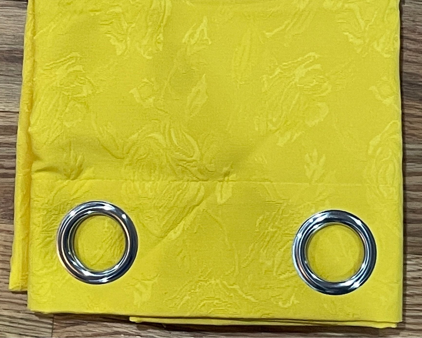 DANIELLE  Pattern Panel Curtain Grommet  Yellow Floral