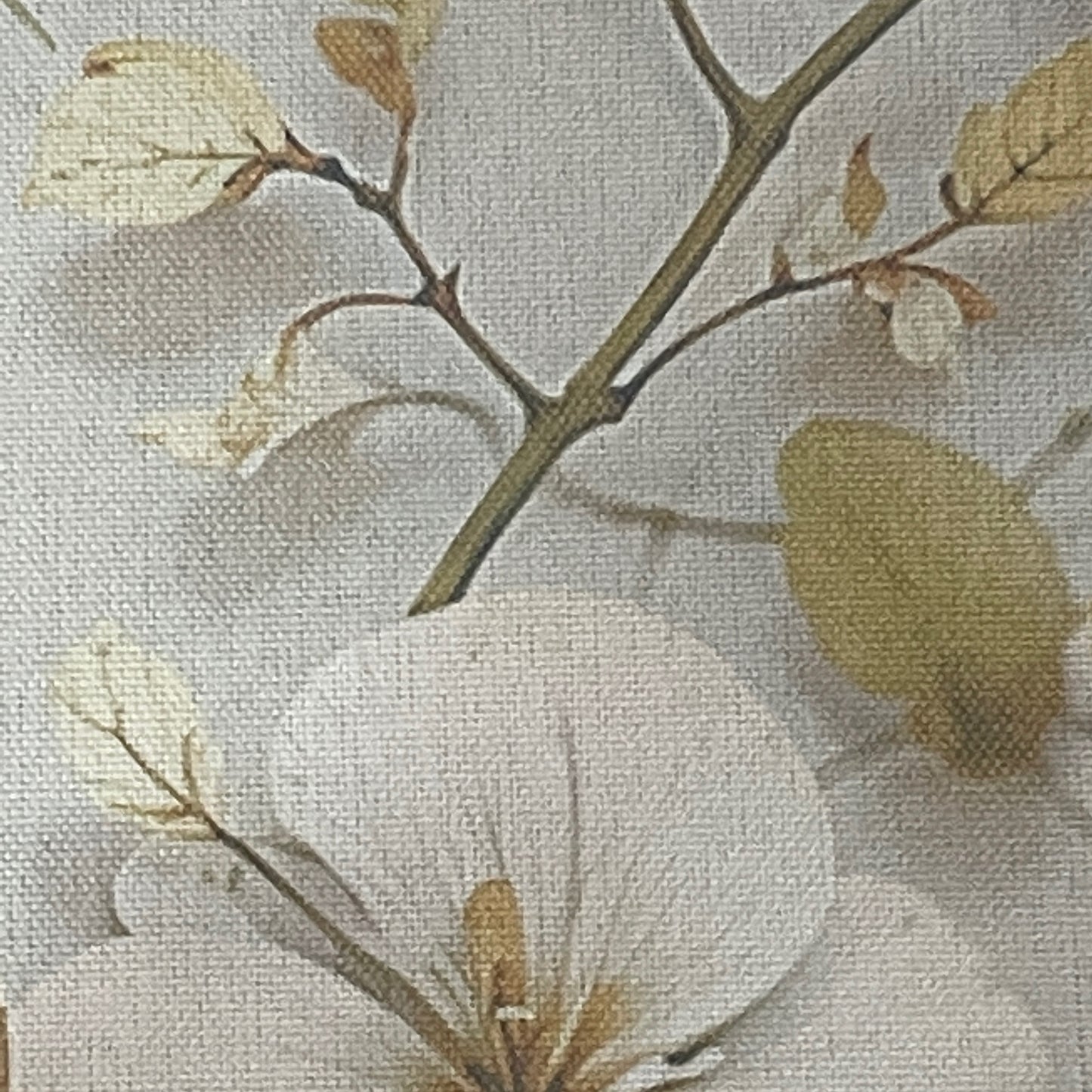 HEATHER BOTANICAL LEAF RUST Printed Grommet Panel Curtain