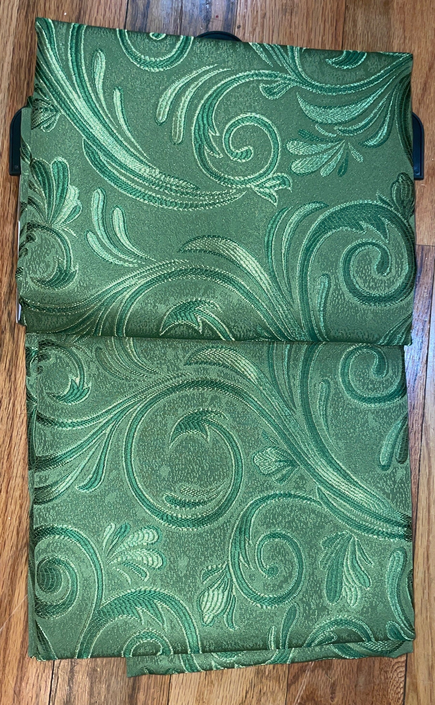 DANIELLE - Swirl  Grommet Panel Curtain BLACK OUT GREEN