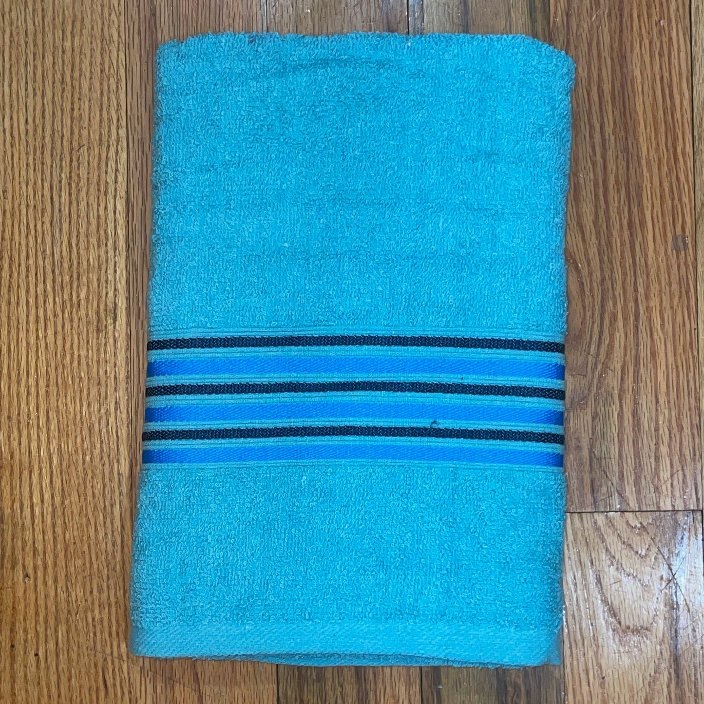 100% cotton Antimicrobial MID DARK color block STRIPE Towel Bath Towels