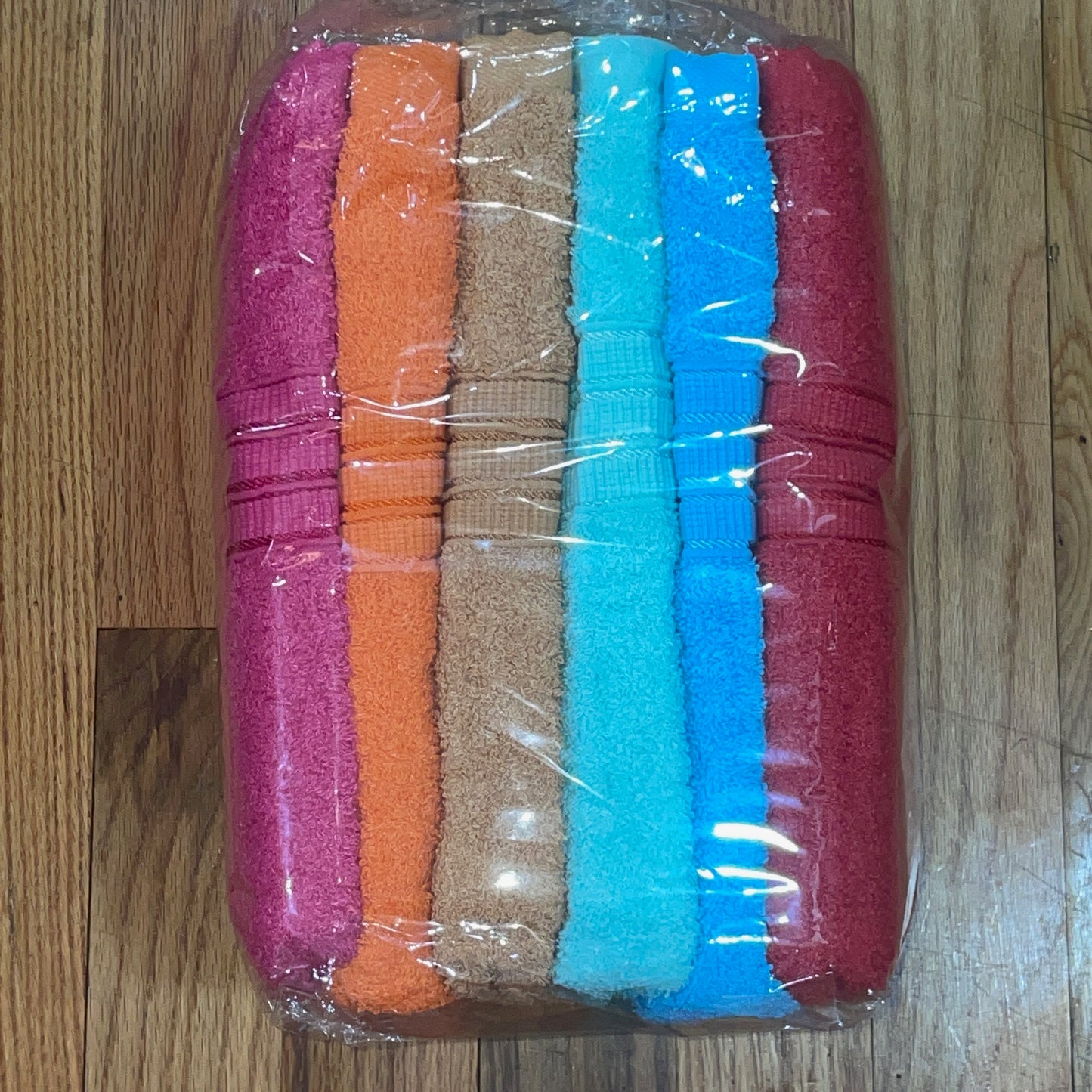 100% cotton Antimicrobial MID  BRIGHT color STRIPE Towel Bath Towels