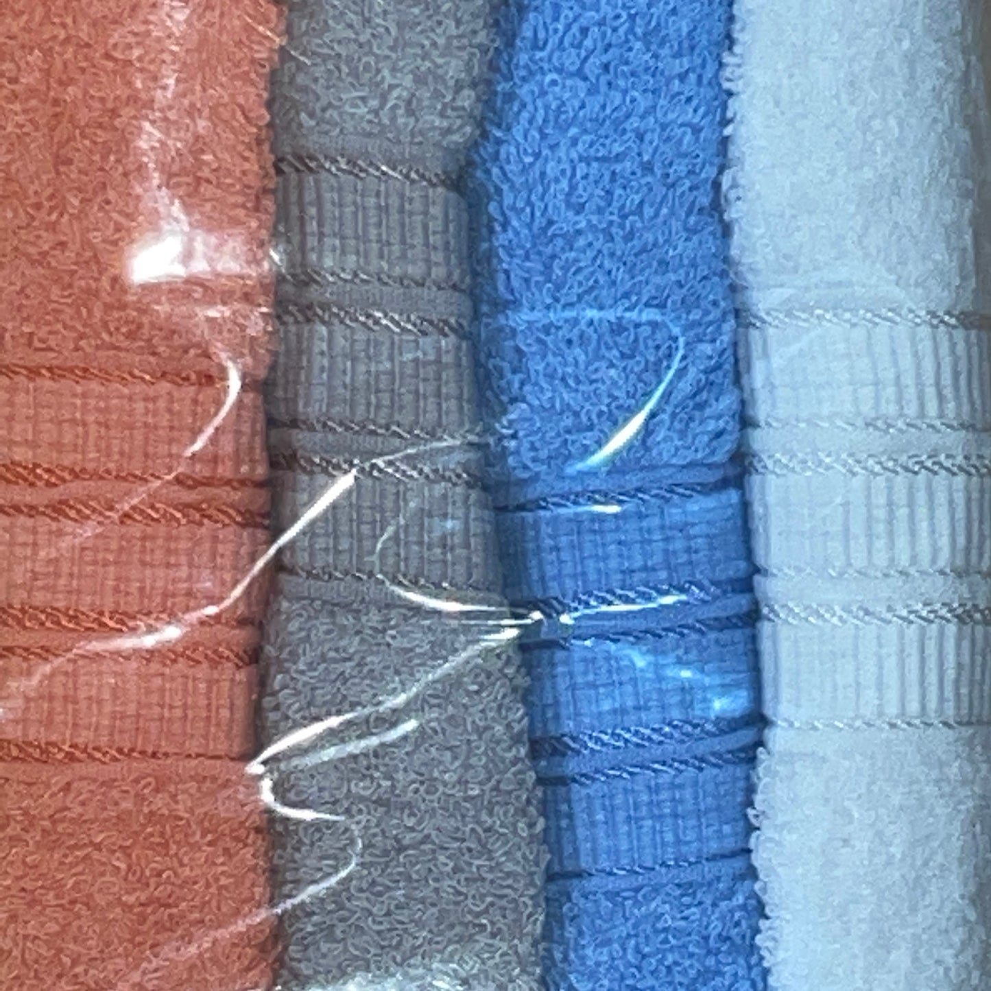 100% cotton Antimicrobial MID  BRIGHT color STRIPE Towel Bath Towels