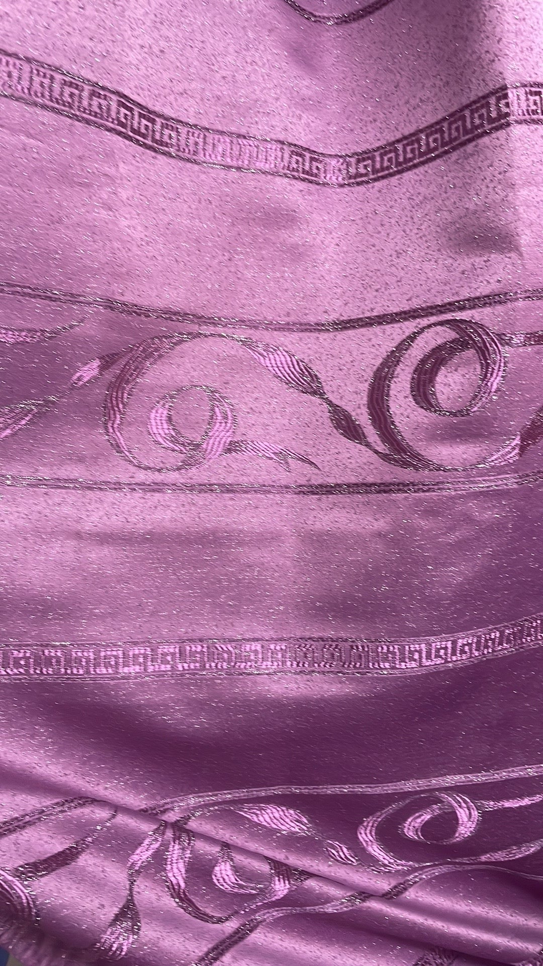 DANIELLE  Pattern Panel Curtain Grommet  Shimmer Patterned Purple