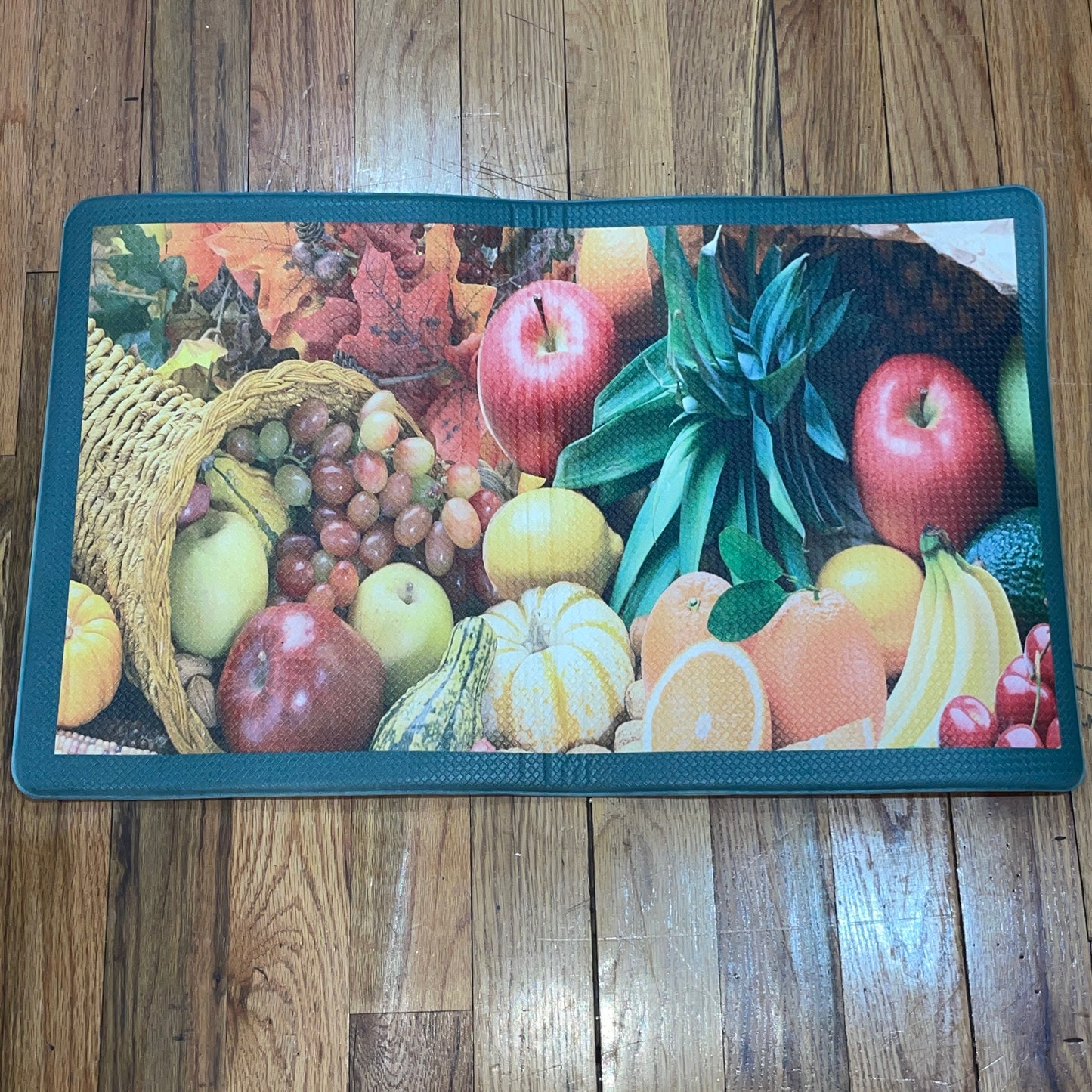 Kitchen Rug Mat  Oil & Slip Resistant/ Water Repellent 18 x 30 FRUIT BASKET