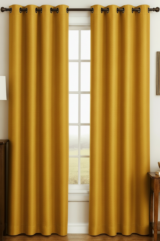 PEYTON GOLD   Solid Black out  Grommet Panel