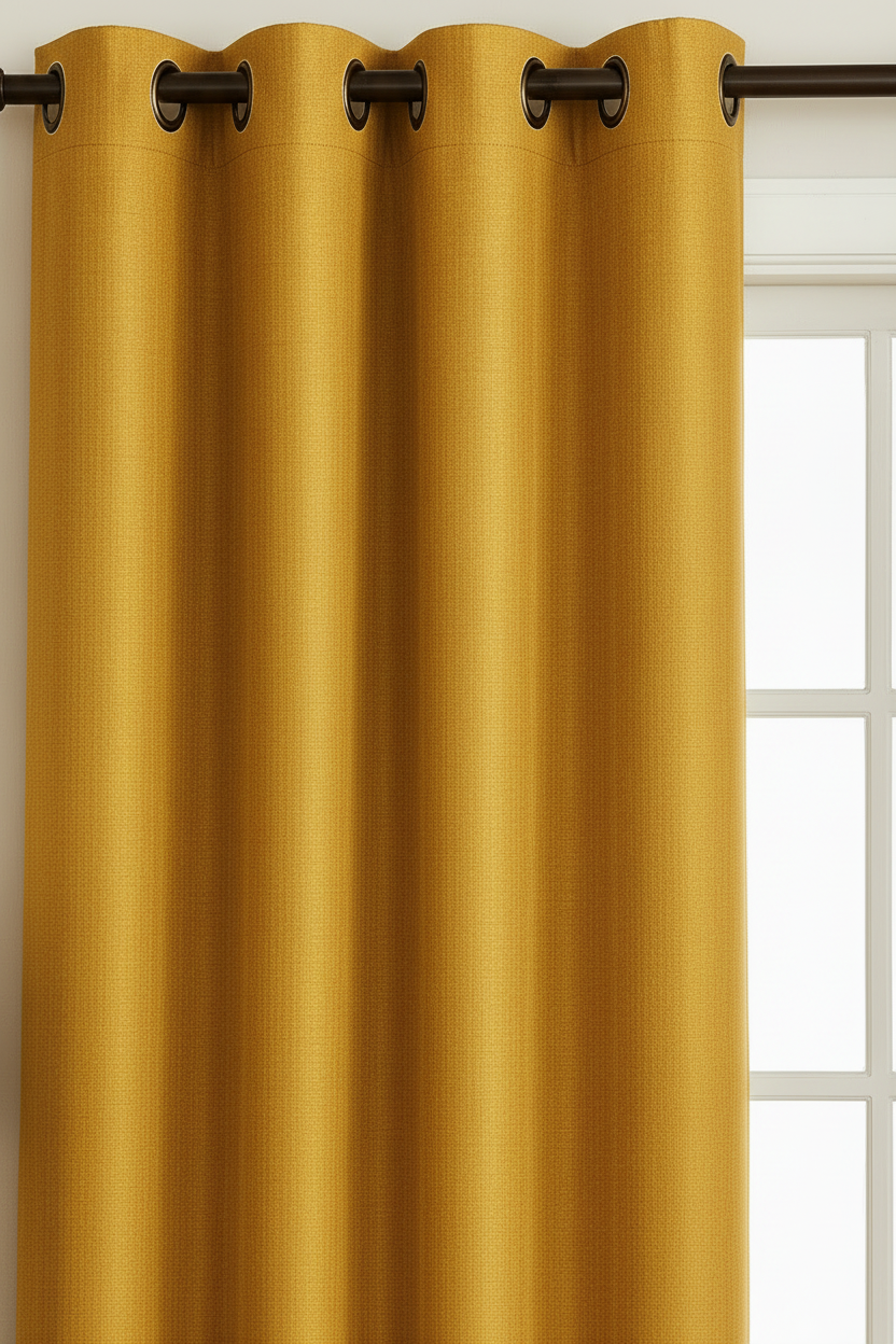 PEYTON GOLD   Solid Black out  Grommet Panel