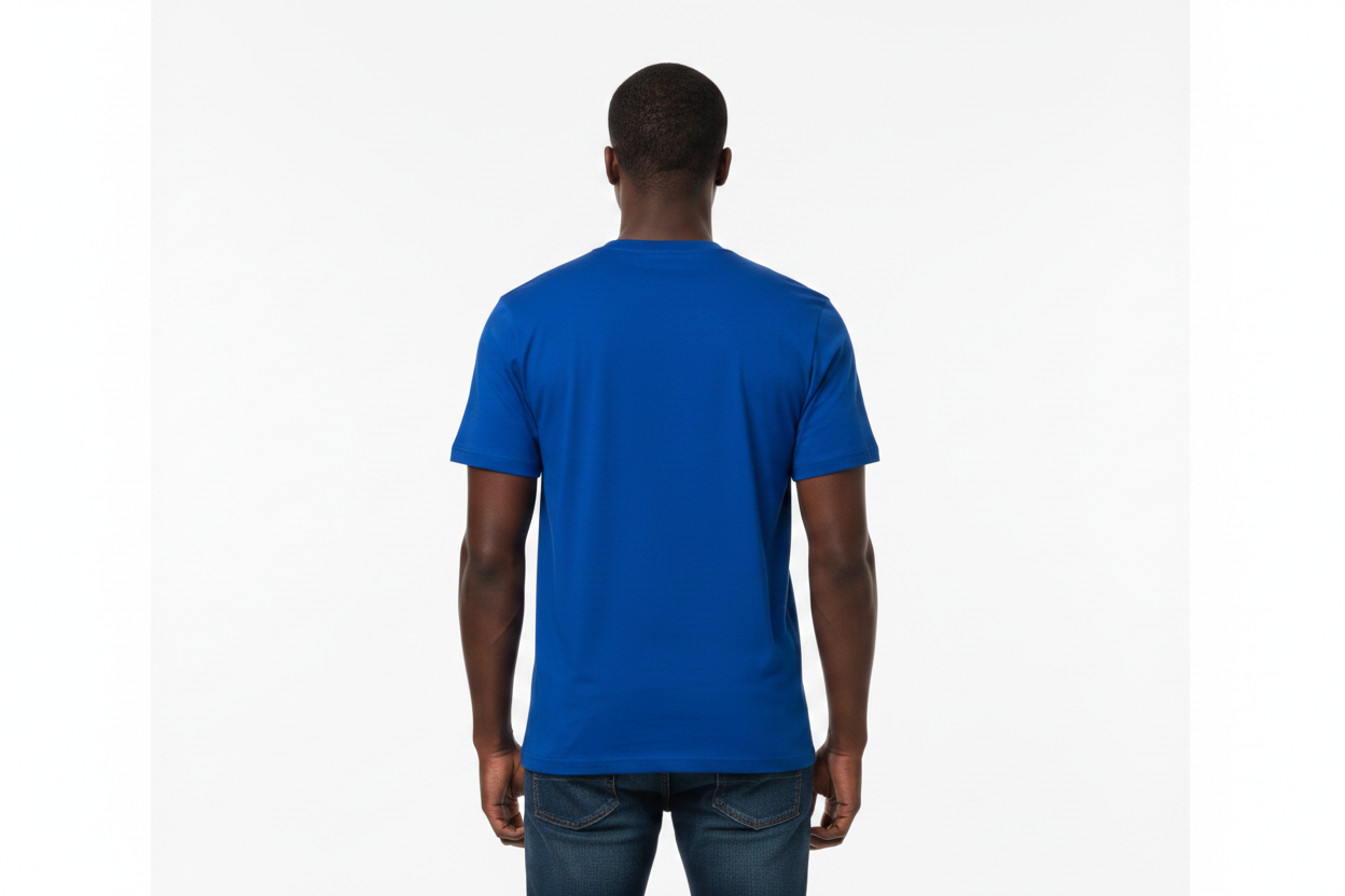Men's 100% cotton Champion Short Sleeve Logo T-Shirt Blue