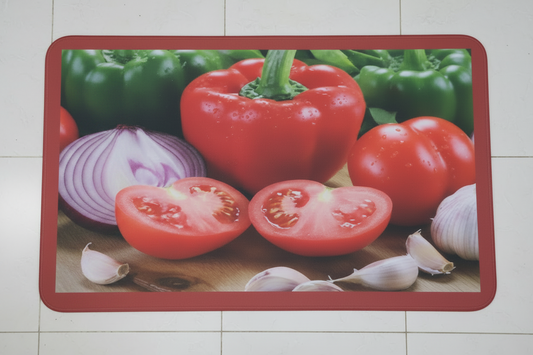 Kitchen Rug Mat  Oil & Slip Resistant/ Water Repellent 18 x 30 TOMATO