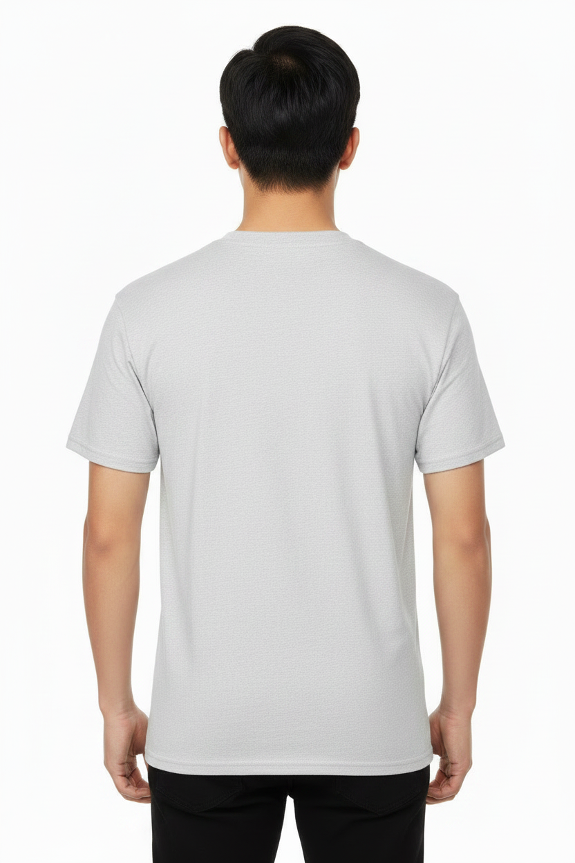 Men's 100% cotton Champion Short Sleeve Logo T-Shirt Light gray