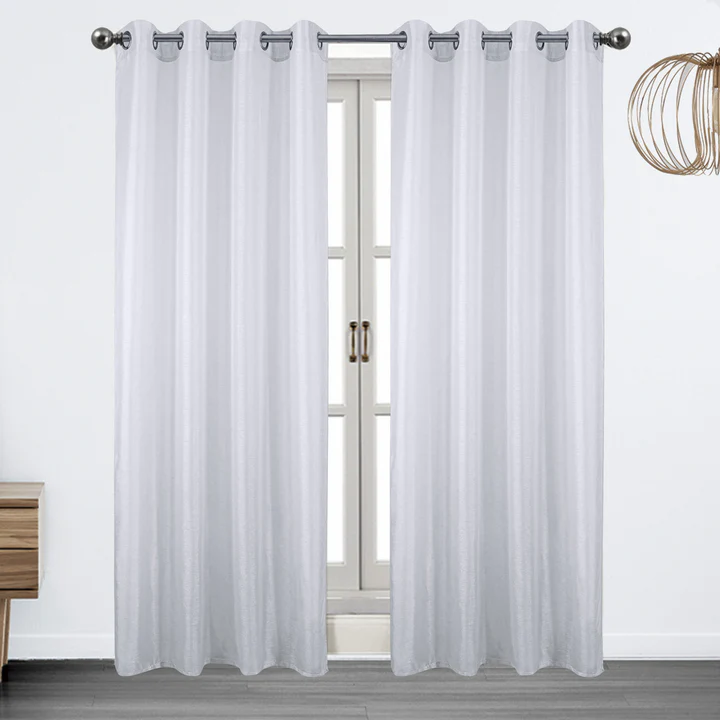Metallic Sheer Shimmering Lurex Sheer Grommet Window Panel, 54 x 90 colors