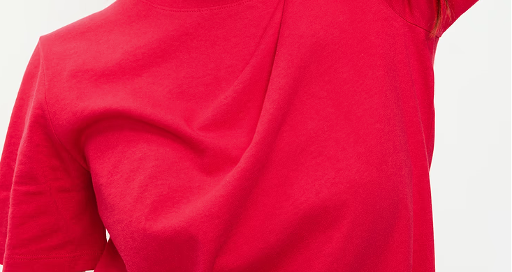 Women's Vintage Crew-Neck Mini T-Shirt Dress RED REG & PLUS SIZE