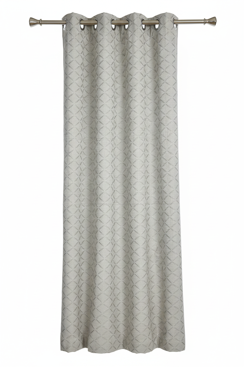 NEW DANIELLE GREY Geometric Shape patterned curtain drapes