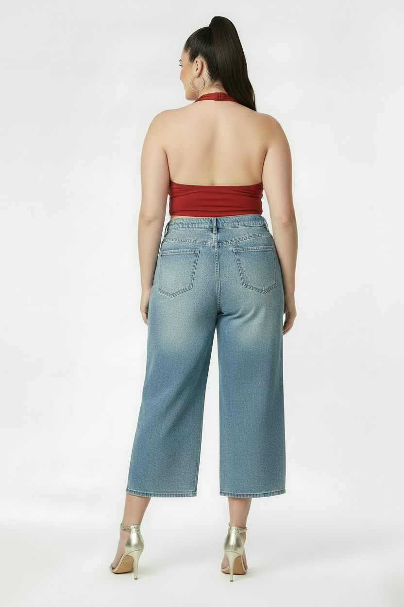 Womens PLUS Jessica Simpson Distressed  Cropped Capri Jeans