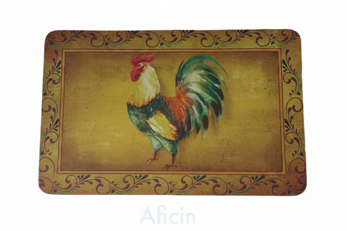 Kitchen Rug Mat  Oil & Slip Resistant/ Water Repellent 20 x 32 ROOSTER