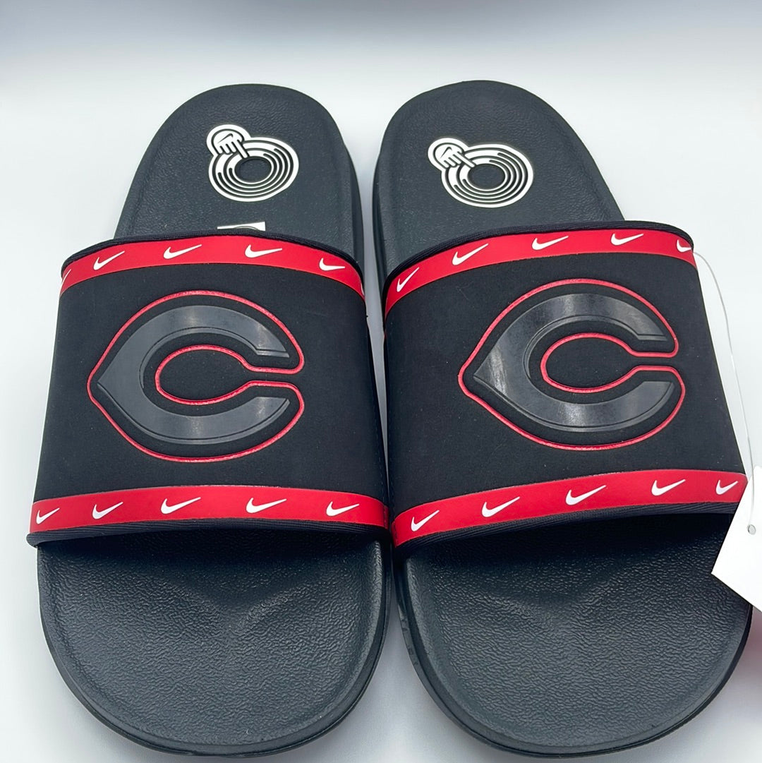 Nike Sports Logo Red black Slide Slipper