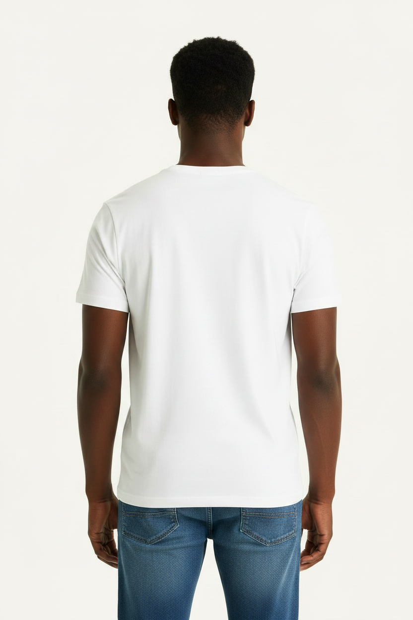 Men's Sailing Graphic T-Shirt Tee cotton Jersey White