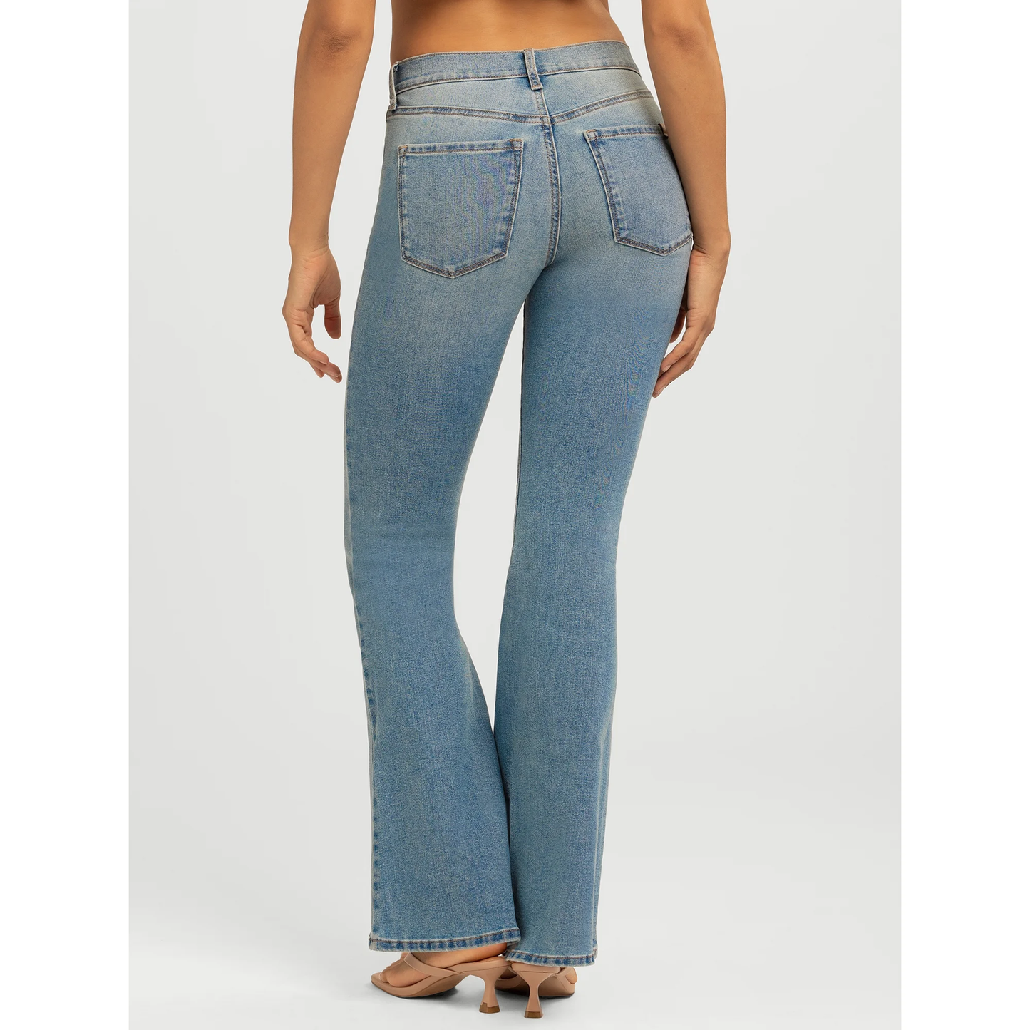 Womens PLUS Jessica Simpson Daisy Fitted Flare Denim Jeans Medium Wash