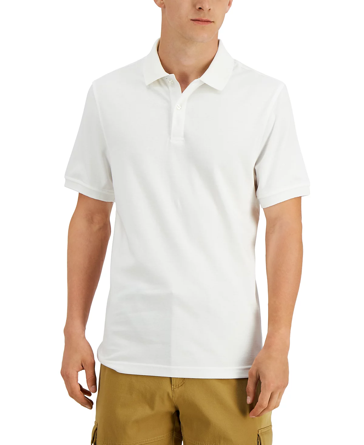 Men's Soft Touch Interlock Polo White