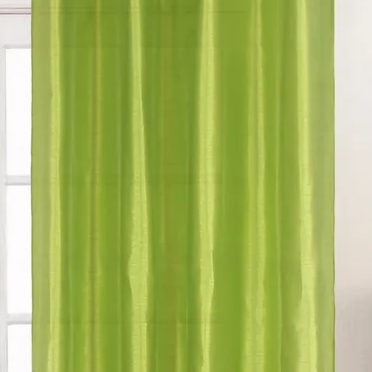 NEW CHRISTINA LIME GREEN  Semi Sheer Faux Slik Solid Panel