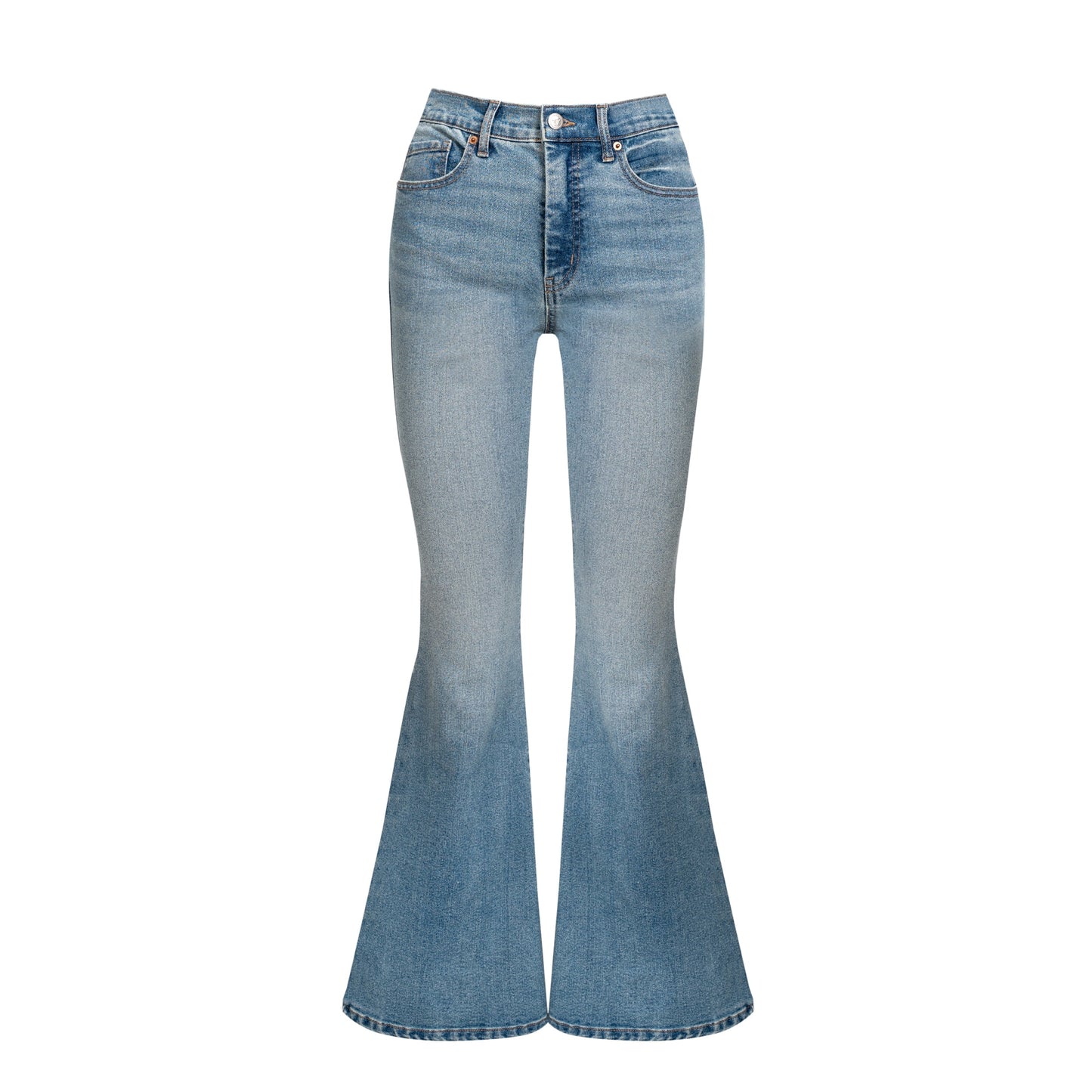 Womens PLUS Jessica Simpson Daisy Fitted Flare Denim Jeans Medium Wash
